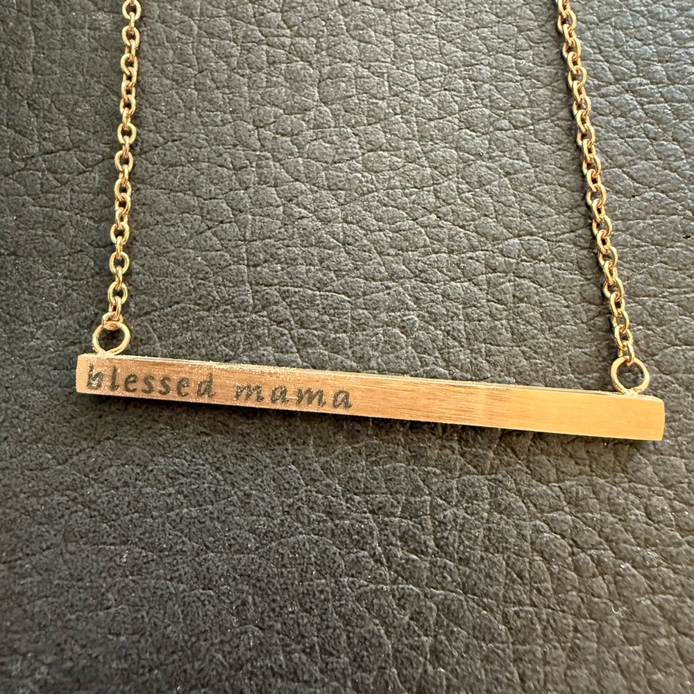 Gold Minimalist Bar Necklace